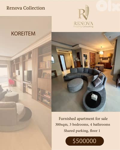 Furnished Apartment for sale in Koreitem