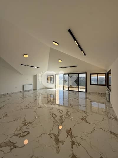 High end rooftop apartment for sale in Baabdat W/ open mountain views