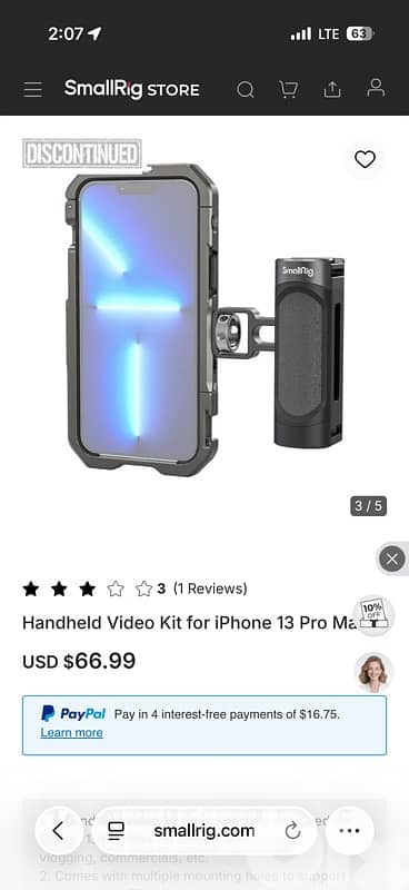 Handheld Video Kit for iPhone 13 Pro Ma 0
