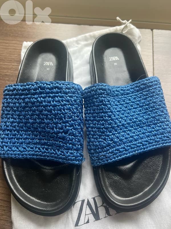 zara shoes blue 36 0