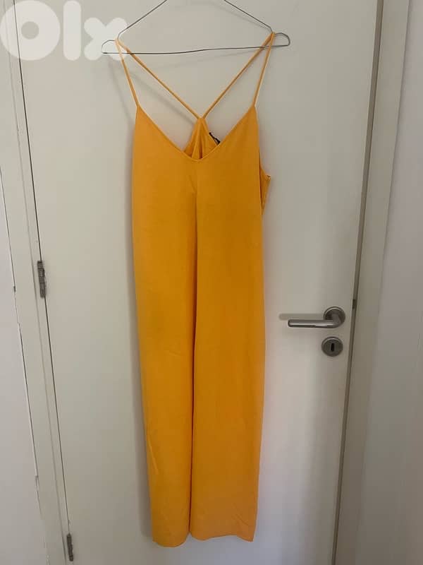 zara dress yellow size large 0