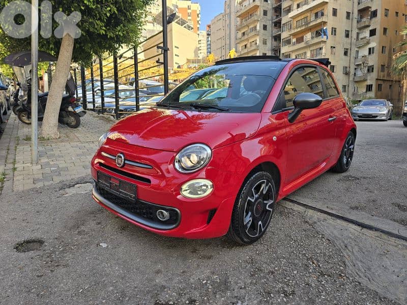 Fiat 500 Cabriolet 2018 Gharghour Full service at gharghour 0