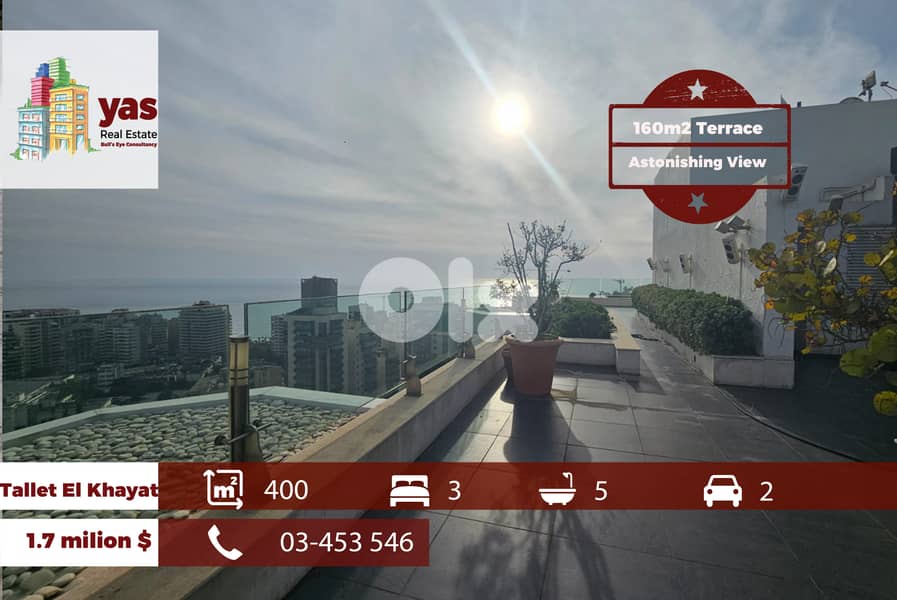 Tallit Al Khayyat 400m2 | 160m2 Terrace | Sea View | Upgraded | OH 0