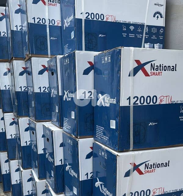new ac national smart  inverter wifi  gear  12 btu with instlalation 0