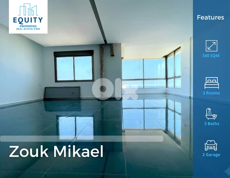 170 SQM Apartment With 170 Terrace For Sale In Zouk Mikael #RK34426 0