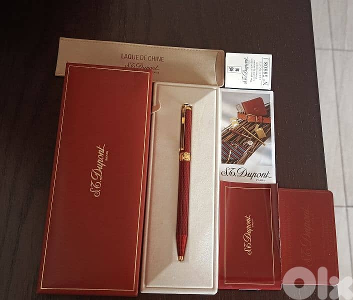 S. T. Dupont Atelier  Red Chinese Lacquer Rollerball Pen 0