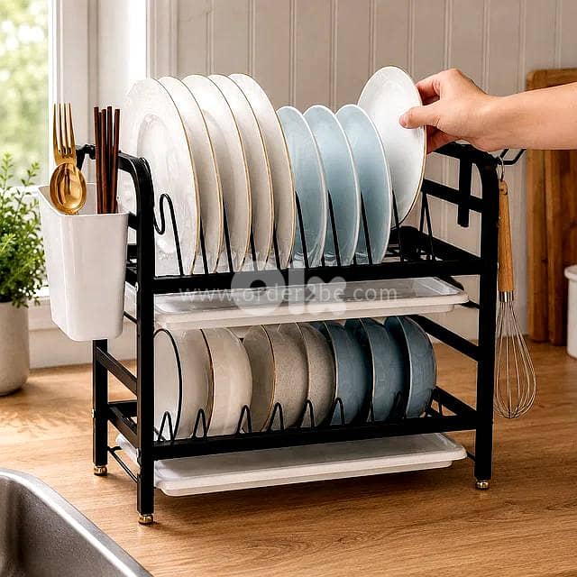 2-Tier Compact Dish Drying Rack 2
