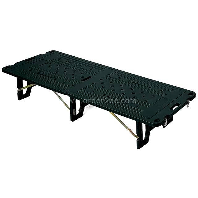Folding Camping Platform Bed — 196cm Forest Green 0