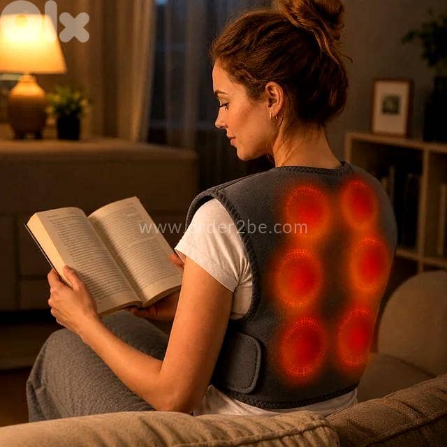 Cordless Back Heating Pad with Massage 2