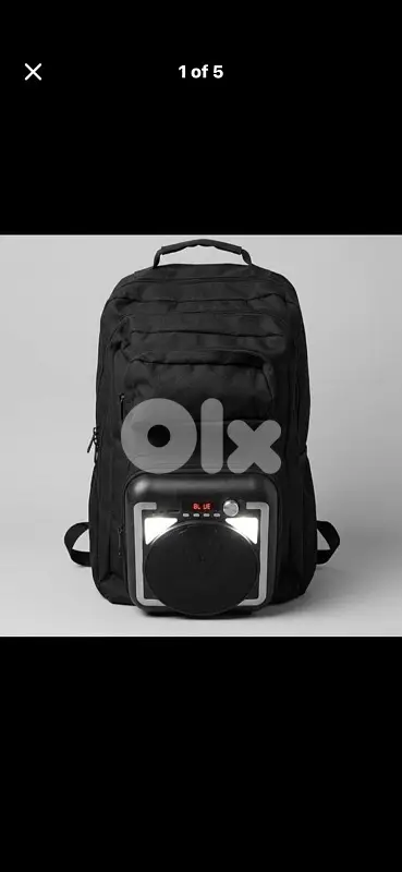 Tactical Bluetooth Speaker Backpack with LED Lights Multi-pocket Bag