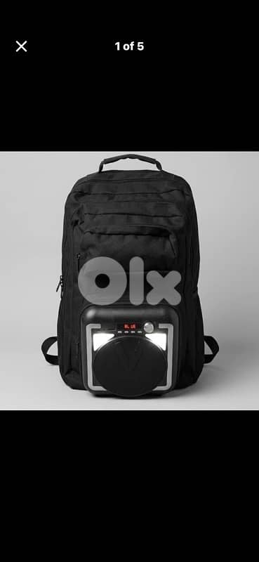 Tactical Bluetooth Speaker Backpack with LED Lights Multi-pocket Bag 0