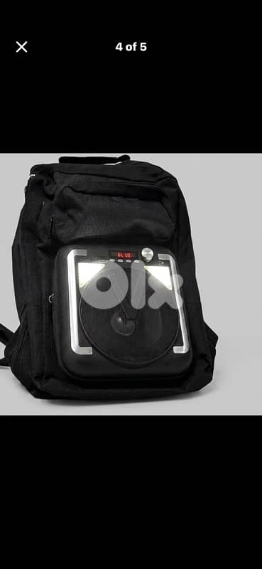 Tactical Bluetooth Speaker Backpack with LED Lights Multi-pocket Bag 3