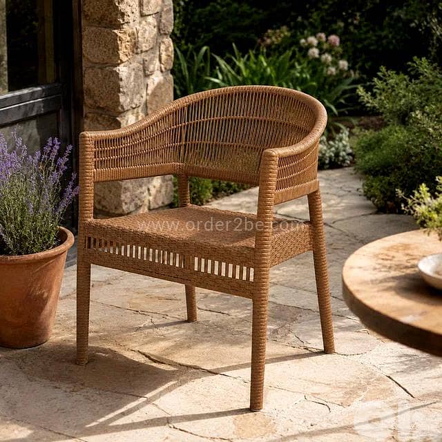 Woven Outdoor Chair — Weather-Resistant Rattan Style 1
