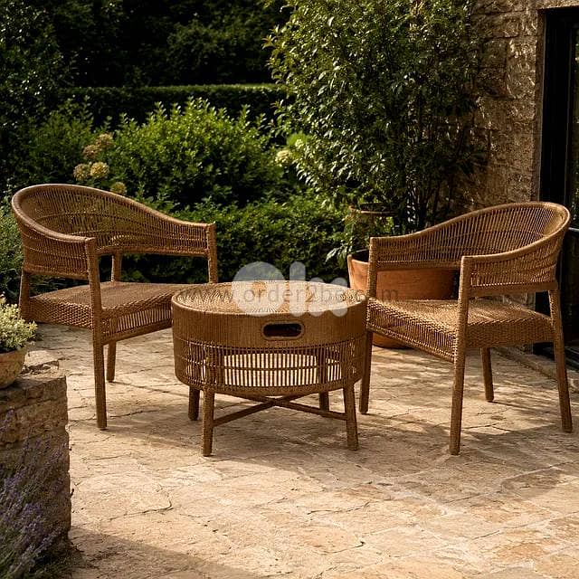 Woven Outdoor Chair — Weather-Resistant Rattan Style 2