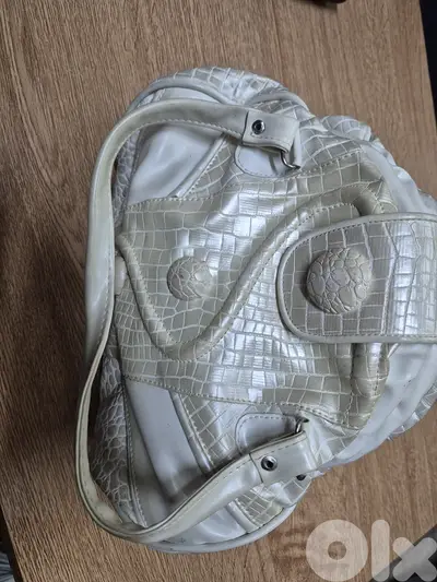 White Leather Handbag