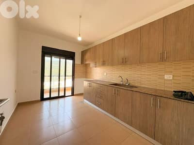 Prime Location New Apartment in Zakrit, Metn with Mountain View.