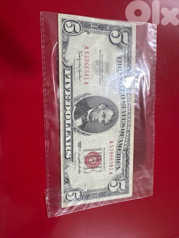 5$ 1963 / Red 0