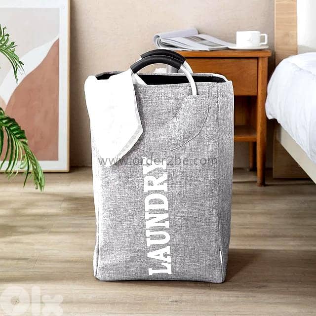 Freestanding Laundry Bag with Padded Aluminum Handles 3