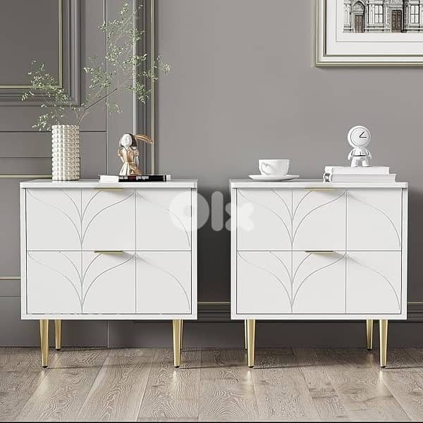 2 drawers night stand unique design 1
