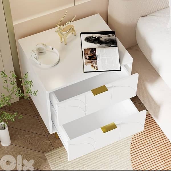 2 drawers night stand unique design 2