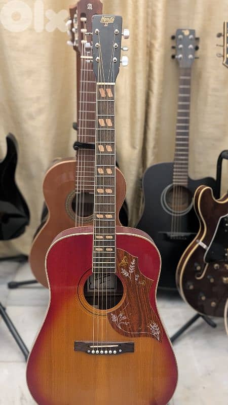 hondo vintage hummingbird guitar 0