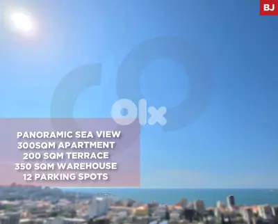 Panoramic Sea View,200sqm terrace,Jounieh,Keserouan/جونيه REF#BJ136192