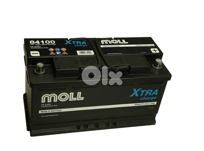 MOLL BATTERY 100 AMP XTRA CHARGE 3 YEARS WARRANTY 0