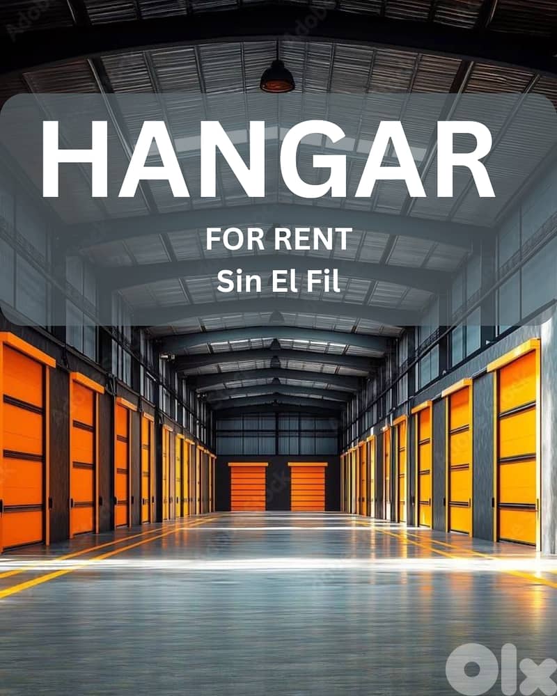 RAO26-5092 Hangar for Rent – Sin El Fil | 700 m² 0