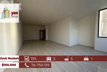 Zouk Mosbeh 155m2 | Brand New | Excellent Condition | Calm Area | EH |
