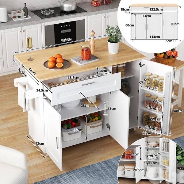 Merax Kitchen Island 4