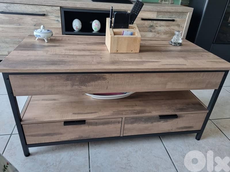 VASAGLE Coffee Table, Living Room Table with Lift Up 4