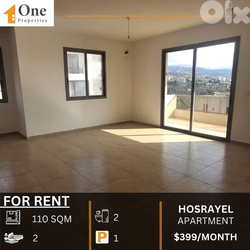APARTMENT FOR RENT IN HOSRAYEL JBEIL 0