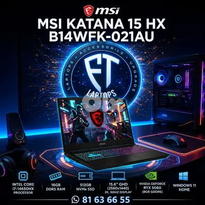 BRAND NEW SEALED WARRANTY 1 YEAR MSI KATANA CORE I7 GENERATION 14HX