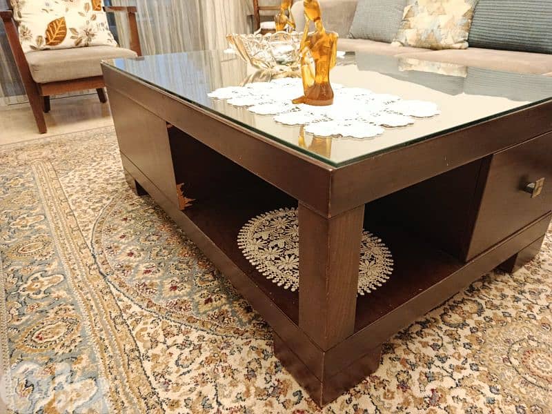 Living room sofas, tables, carpet and chadelier 3