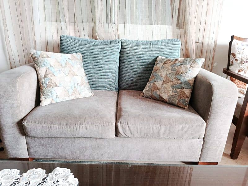Living room sofas, tables, carpet and chadelier 7