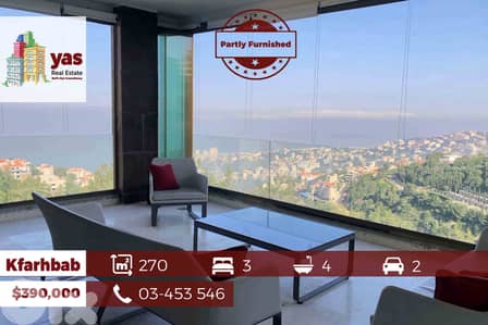 Kfarhbab 270m2 | Super Luxury | Panoramic View | Partly Furnished | YV
