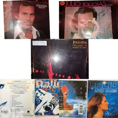 vinyl records and CDs