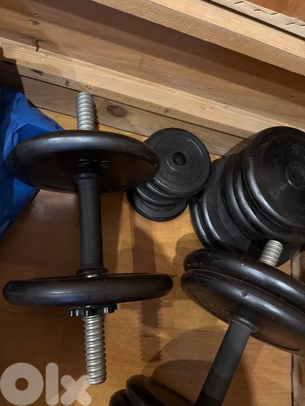 Dumbells 43kg 2