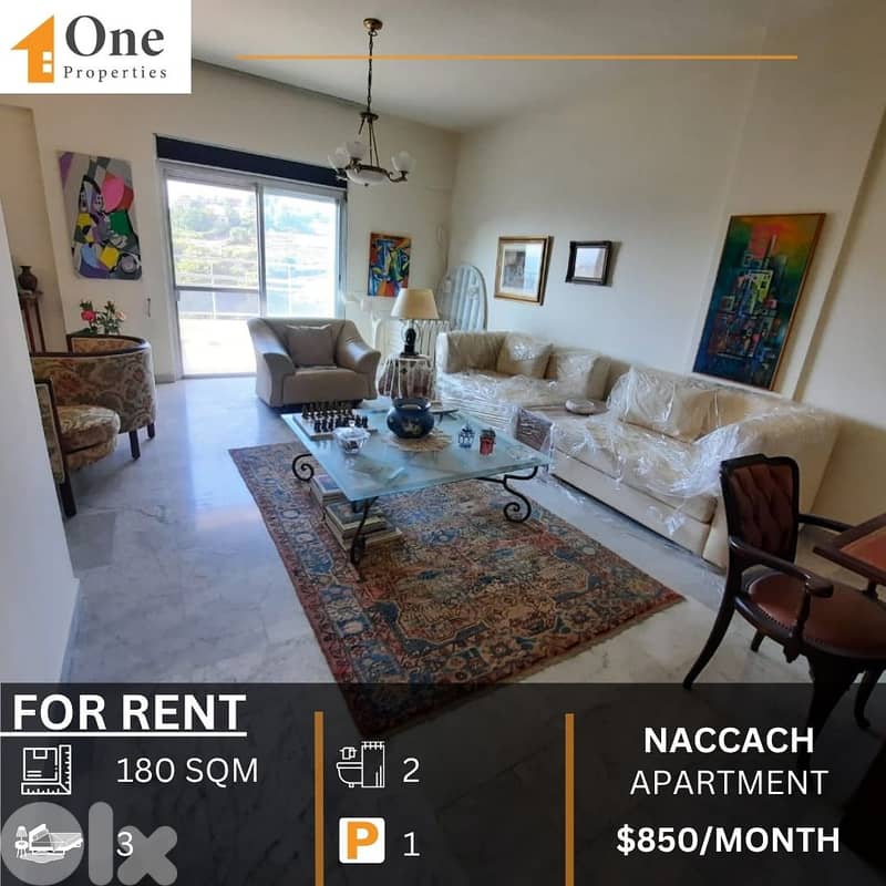 APARTMENT FOR RENT IN NACCACHE 0
