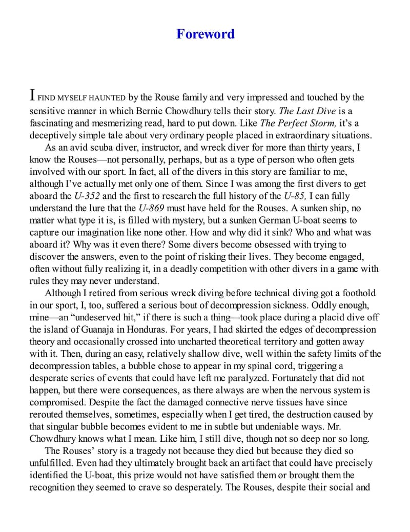 The Last Dive By Chowdhury Bernie (eBook) 7