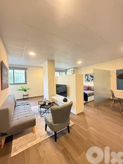 Furnished studio for rent in Dik El Mehdi in a very nice building.