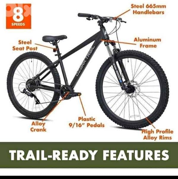 Ozark Trail Vibe Mountain Bike 27.5" – Ready for Trails & Road 0