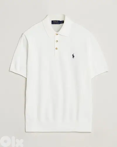 RALPH LAUREN POLO, WHITE L