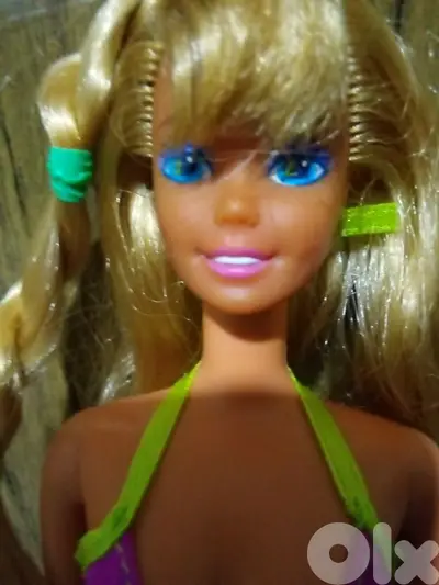 HAWAiiAN FUN Barbie Mattel1990+ B Swimwear Vintage Rare Great doll=47$