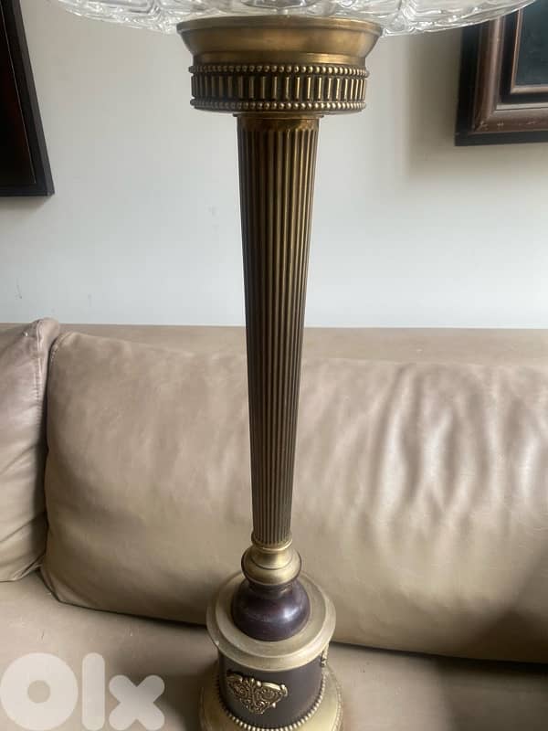 rare bronze and crystal old french  bonboniere / ashtray . 71 x 32 cm 3