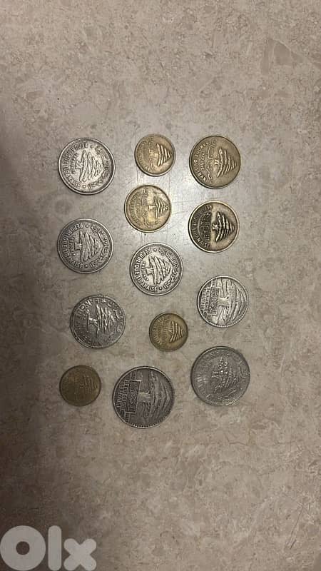 Lebanese coins 0