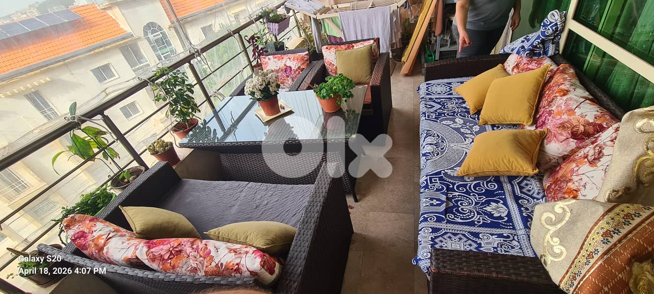 Premium 5-Piece Brown Rattan Garden/Balcony Set - Excellent Condition 0