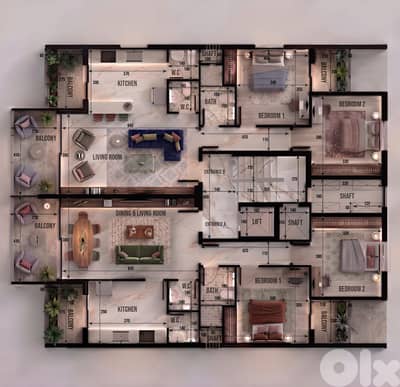 Apartment for Sale in Jdaide شقق قيد الإنشاء تقسيط في الجديدة