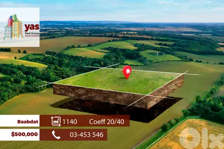 Baabdat/Shammis 1140m2 | Land | Coeff 20/40 | Perfect Investment | TCH