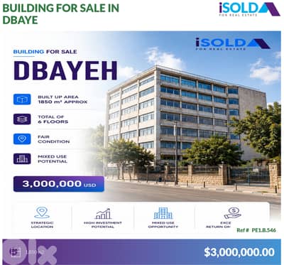 Prime investment opportunity in one of Dbaye’s most strategic Location